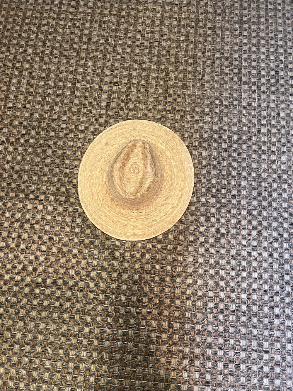 Wide-Brim Straw Sun Hat - Natural Straw